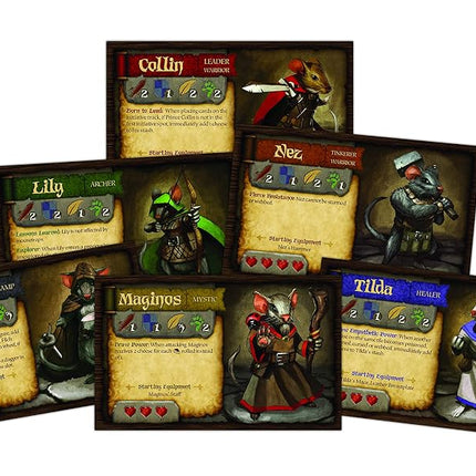 Plaid Hat Games Mice and Mystics Board Game, Red