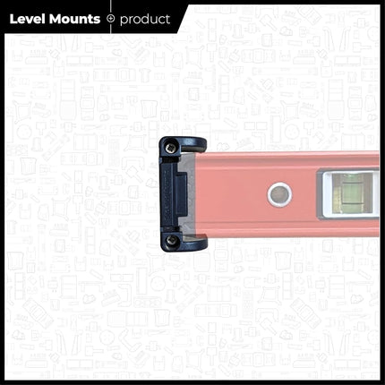StealthMounts Black Universal Level Holder Slim | Locking Level Mount Storage Clips All Brands (2 Pack)