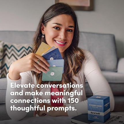 BestSelf Co. Conversation Starter Icebreaker Deck by ― Powerful Tool to Establish and Strengthen Relationships by Cultivating Open, Engaging, Deeper and Meaningful Interactions ― 150 Prompts