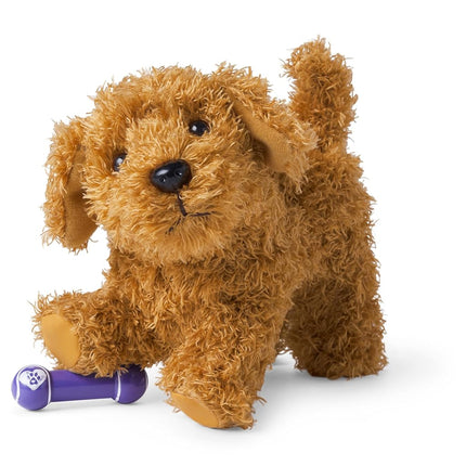 American Girl Truly Me 18-inch Doll Pet Daffodil Doodle Dog with Magnetic Mouth to Hold Her Barbell Toy, For Ages 6+