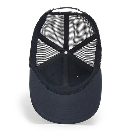 Under Armour Mens Blitzing Trucker Hat, (004) Black/Black/White, One Size