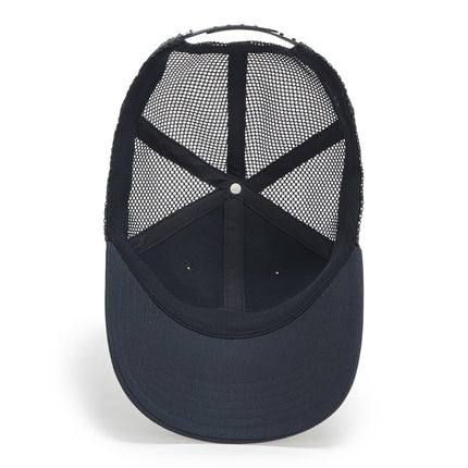 Under Armour Mens Blitzing Trucker Hat, (004) Black/Black/White, One Size
