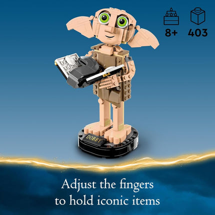 LEGO Harry Potter Dobby the House-Elf Building Toy for 8+ Year Old Girls & Boys, Posable Wizarding World Character Figure Set, Bedroom Accessories, Collectible Kids' Toys, Treat for Fans 76421