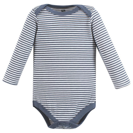 Hudson Baby Lot de 3 bodys en coton à manches longues pour bébé garçon, Chiens, 6-9 mois