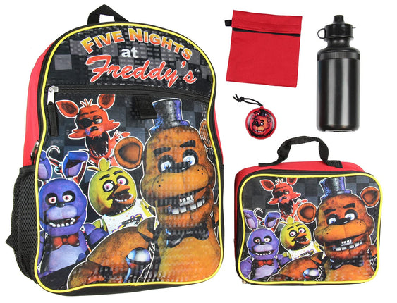 Five Nights At Freddy's 16" School Backpack Lunch 