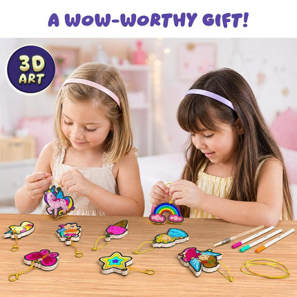 Skillmatics Aqua Puffs – Princesses & Unicorns, Mess-Free 3D Art Kit