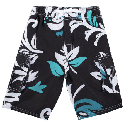 Kanu Surf Big Boys' Oahu, Black, Medium (10/12)