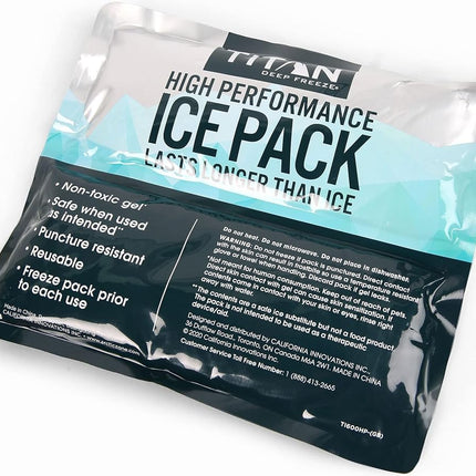 Arctic Zone Titan Deep Freeze High Performance Ice Pack for Lunch Box or Cooler, Set of 2 - 600 grams each, (5-88600-00-1E)
