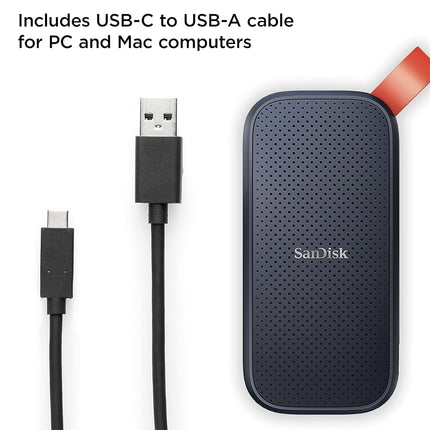 SanDisk Portable SSD 1TB, Up to 800MB/s Read Speeds, Older model, Black