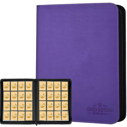 Trading Card Binder 16 Pocket, GERMUN PU Cover Car