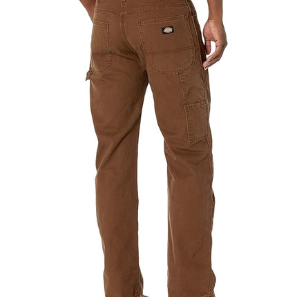 Dickies Men's Relaxed Fit Straight Leg Carpenter Duck Jeans Work Utility Pants, Timber, 38W 32L UK