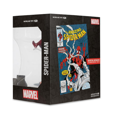 McFarlane Marvel Spider-Man 1:10th Scale Collectible with Scene (The Amazing Spider-Man #302) Toys