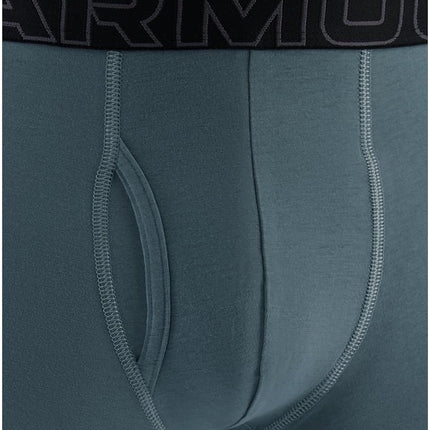 Under Armour Men's Performance Cotton Trunk Boxerjock Brief Underwear, 3" Inseam, All-Day Comfort & Ultra-Soft, 3-Pack, Jasper Blue, 5XL