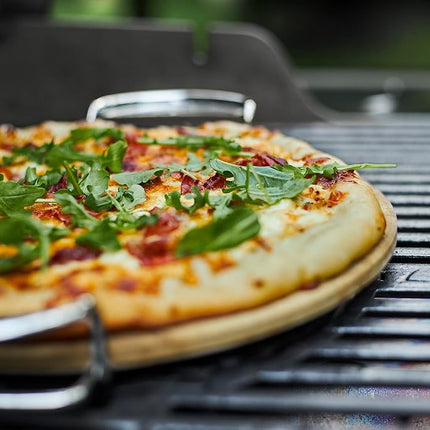 Weber 8836 Gourmet BBQ System Pizza Stone with Carry Rack,16.7" Long