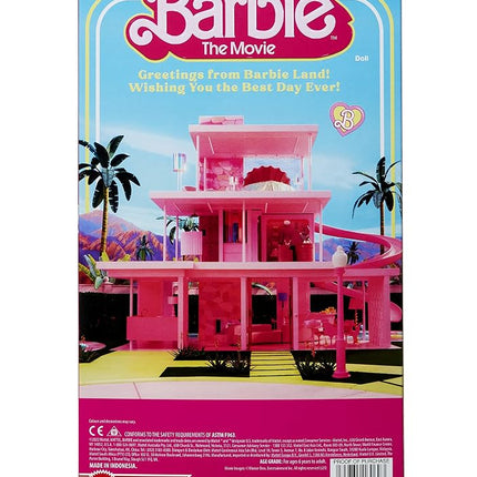 Barbie The Movie Doll, President Barbie Collectible Wearing Shimmery Pink and Gold Dress with Sash, HPK05