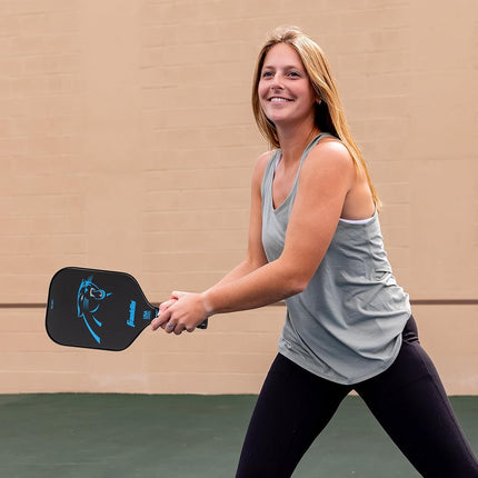 Franklin Sports NFL Carolina Panthers Pickleball Paddle - Official NFL Team Pickleball Paddles - USAP (USAPA) Approved Premium Quality Pickleball Paddles - Authentic Team Logos + Colors