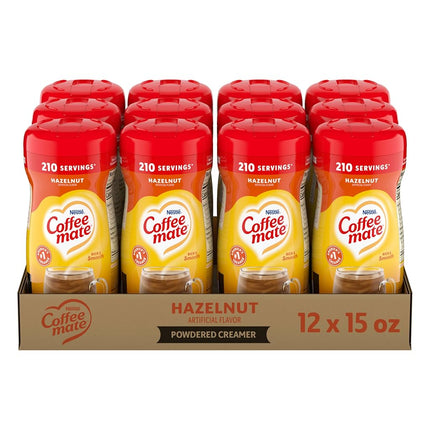 Coffee-mate Coffee Creamer, Hazelnut Canister, 15-