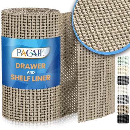 BAGAIL Non-Adhesive Shelf Liner, Thick Strong Grip