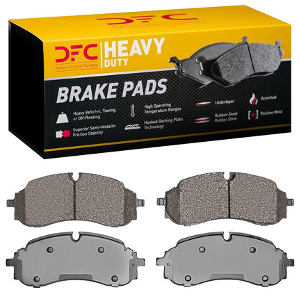 Dynamic Friction Company Front Heavy Duty Brake Pads - Semi Metallic| For 2022-2024 Ford E-Transit, 2021-2024 Ford Transit-150, Transit-250, Transit-350