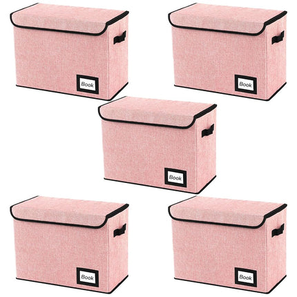 YNSZAS 5 Pack Comic Book Storage Boxes, 15.8" X 7.