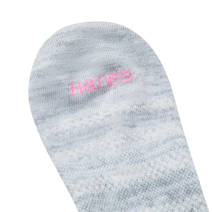 Hanes Women's Lightweight Breathable Super No Show Socks 6 Pair Pack Casual, Assorted Color, 7-11 UK