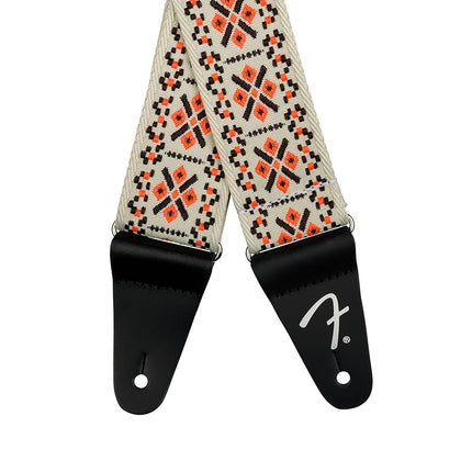 Fender Pasadena Woven Guitar Strap - LATTICE ORNG