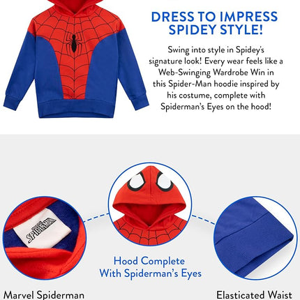 Marvel Boys Spiderman Hoodie | Red 11-12 Years