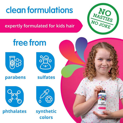 SoCozy Boing Curl Conditioner Sweet-Crème For Kids, No Frizz or Fuss, Curls Done Right, 10.5 Fluid Ounce