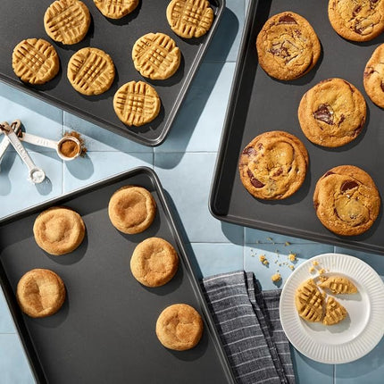 Good Cook Steel Nonstick Bakeware, 3 Piece Cookie Sheet Set