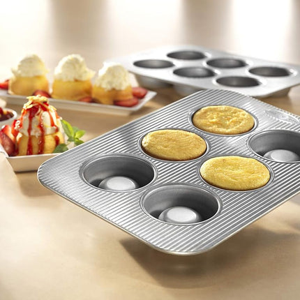 USA Pan Nonstick Brownie Bowl Pan, 6 Cup, Aluminized Steel