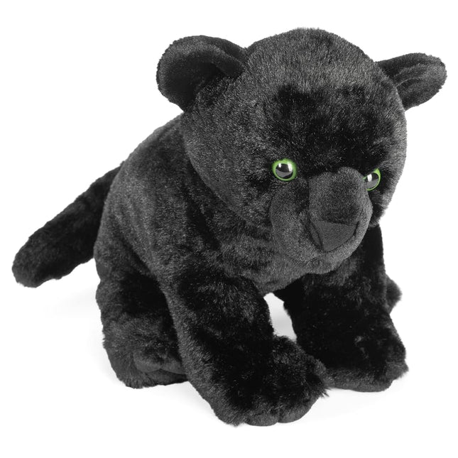 Wild Republic Jaguar Black, Cuddlekins, Stuffed Animal, 12 Inches, Kids, Plush Toy, Fill is Spun Recycled Water Bottles