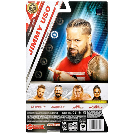 Mattel WWE Jimmy USO Action Figure, Main Event Series #155 6-inch Collectible with 10 Articulation Points & Life-Like Look