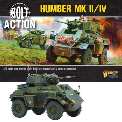 British Army Humber MK II/IV Armoured Car 1:56 Pla