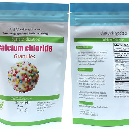 Calcium Chloride 4oz-113g | Molecular Gastronomy - Spherulizer