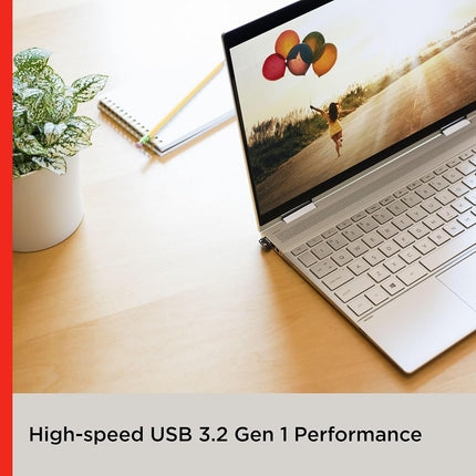 SANDISK Ultra Fit USB Type-A Flash Drive 64GB (USB 3.2 Memory Stick up to 150MB/s Read Speeds, for Laptops and Gaming Consoles, Plug-and-Stay, RescuePRO Data Recovery Software) Black