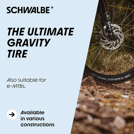 Schwalbe Magic Mary Pro Radial TLR Folding Tyre, Trail Pro, Addix Ultra Soft, Black, 29x2.50 (63-622)
