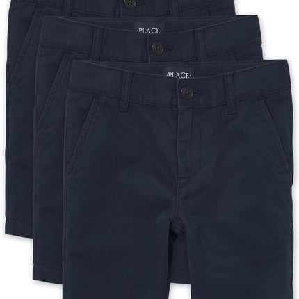 The Children's Place boys Stretch Chino Shorts, NEW NAVY, 7