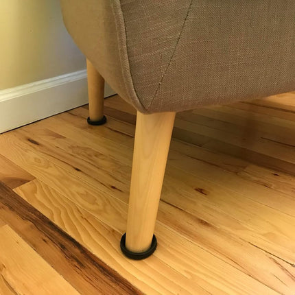 Super Sliders 4333295N Formed Felt 2" Furniture Movers for Hard Surfaces (4 Piece) -Brown, Round SuperSliders, Black, 1 Inch