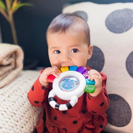 Baby Einstein, Outstanding Opus The Octopus, Sensory Rattle and Teether Multi-Use Toy, BPA Free and Chillable, 3 Months and up, 1pk