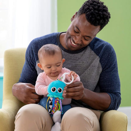LAMAZE L27194 Mini Clip & Go Sprinkles The Jellyfish, Clip on Pram and Pushchair Newborn, Sensory Toy for Babies Boys and Girls from 0-6 Months