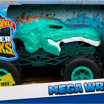 Hot Wheels Monster Trucks 1:24 Scale RC Remote Controlled Mega Wrex Toy with All-Terrain Tyres