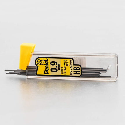 Pentel Super Hi-Polymer Lead Refills, 0.9 mm, 90 Pieces (C29BPHB3)