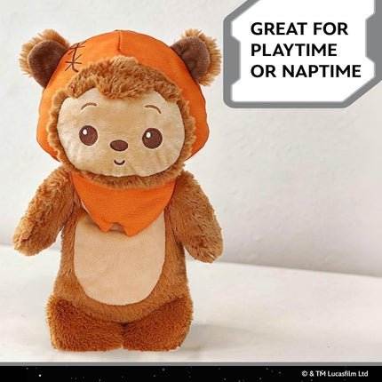 Kids Preferred Star Wars Ewok Plush Cuddle Pal 11 Inch - Baby's First Stuffed Animal Blankie