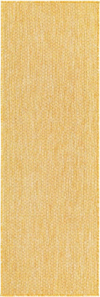 Tapis d'extérieur uni Unique Loom Collection - Uni (Coureur 0,6 m x 1,8 m, Jaune)