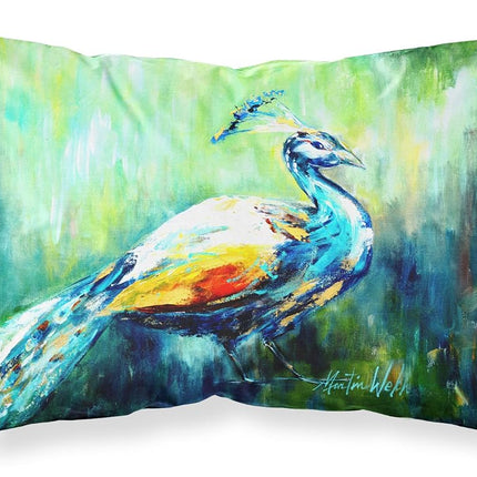 Caroline's Treasures MW1160PILLOWCASE Proud Peacock Green Moisture Wicking Fabric Standard Pillowcase, Standard, Multicolor