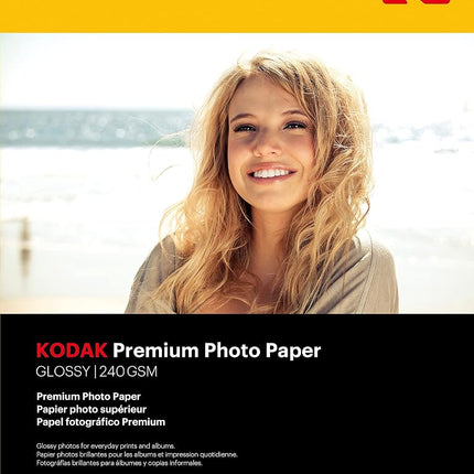 Kodak Premium Photo Paper 8.5 x 11 Glossy, 25 Coun