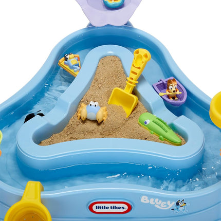 Little Tikes Bluey Beach Water Table - Comes with 6 Accessories, Bluey Active Play, for Boys and Girls Ages 1-6 Years