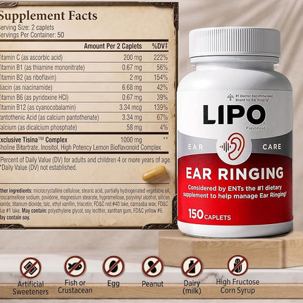 Lipo-flavonoid Plus Caplet 100 Count Helps Circulation in the Ear by Lipo-Flavonoid