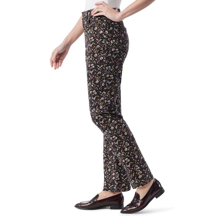 Gloria Vanderbilt Womens Amanda Classic High Rise Tapered Jean Petite, Black- Breezy Field, 16