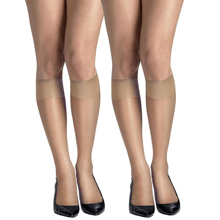Hanes Women's Silk Reflections 2-Pack Reinforced T